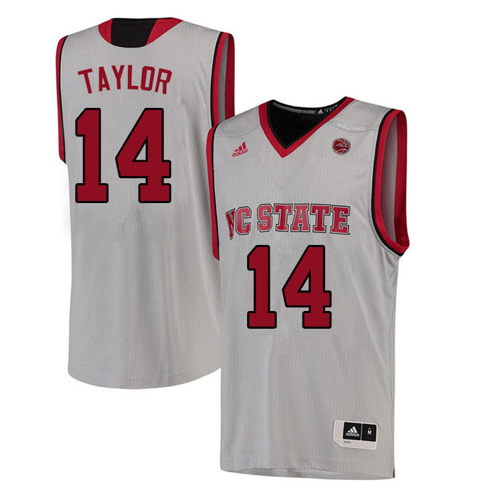 Men #14 A.J. Taylor NC State Wolfpack College Basketball Jerseys Sale-White